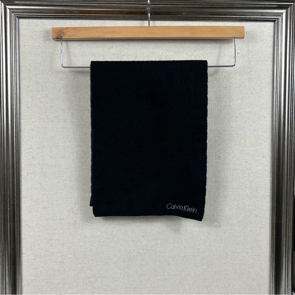 Calvin Klein Black and Gray Scarf